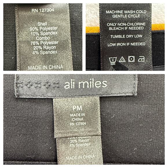 Ali Miles Top Women's PM‎ Colorful Art Art-to-Wear Boho Abstract Asymmetrical - Picture 5 of 9